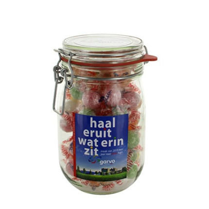 Glazen weckpot 1000 ml - Topgiving